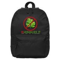 I Hate Cilantro Illegalize It Say No To Cilantro! 16 in Basic Backpack