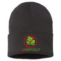 I Hate Cilantro Illegalize It Say No To Cilantro! Sustainable Knit Beanie