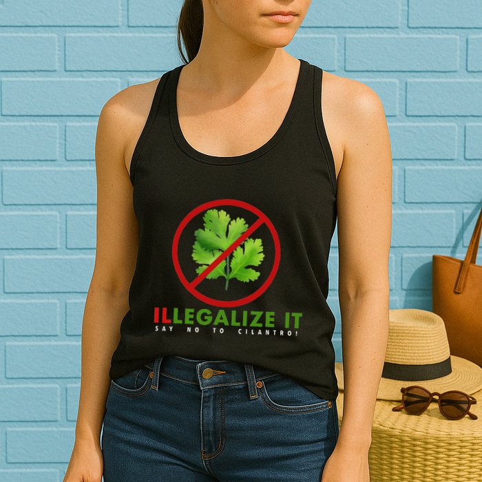 I Hate Cilantro Illegalize It Say No To Cilantro! Womens Tank Top