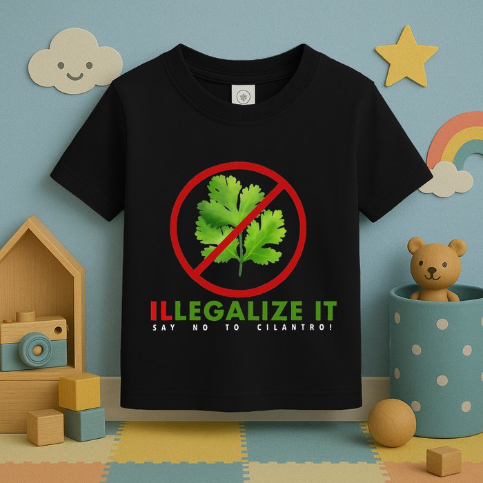 I Hate Cilantro Illegalize It Say No To Cilantro! Toddler T-Shirt