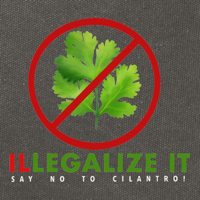 I Hate Cilantro Illegalize It Say No To Cilantro! Cotton Canvas Backpack