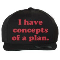 I Have Concepts Of A Plan Wool Snapback Cap