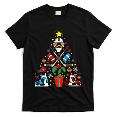Ice Hockey Christmas Ornament Tree Funny Xmas Gift Boys  T-Shirt