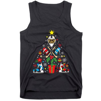 Ice Hockey Christmas Ornament Tree Funny Xmas Gift Boys  Tank Top