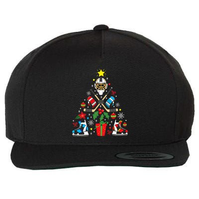 Ice Hockey Christmas Ornament Tree Funny Xmas Gift Boys  Wool Snapback Cap