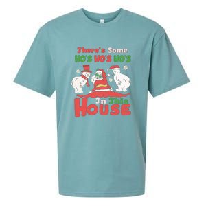 Ice Hockey Christmas Ornament Tree Funny Xmas Gift Sueded Cloud Jersey T-Shirt