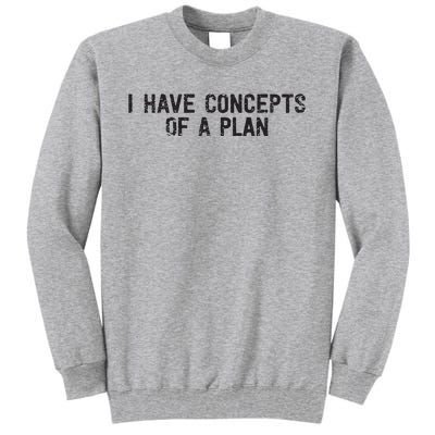 I Have Concepts Of A Plan Political 2024 Tall Sweatshirt