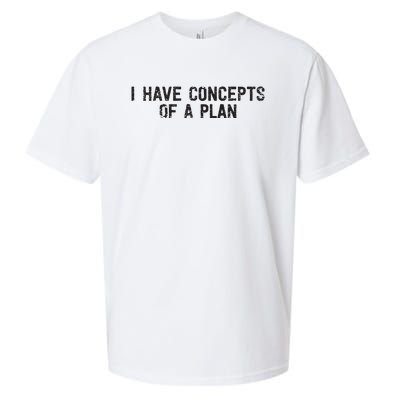 I Have Concepts Of A Plan Political 2024 Sueded Cloud Jersey T-Shirt