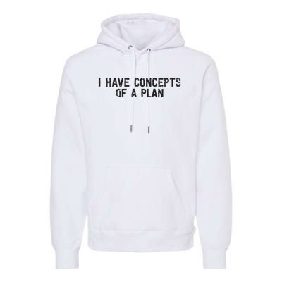 I Have Concepts Of A Plan Political 2024 Premium Hoodie