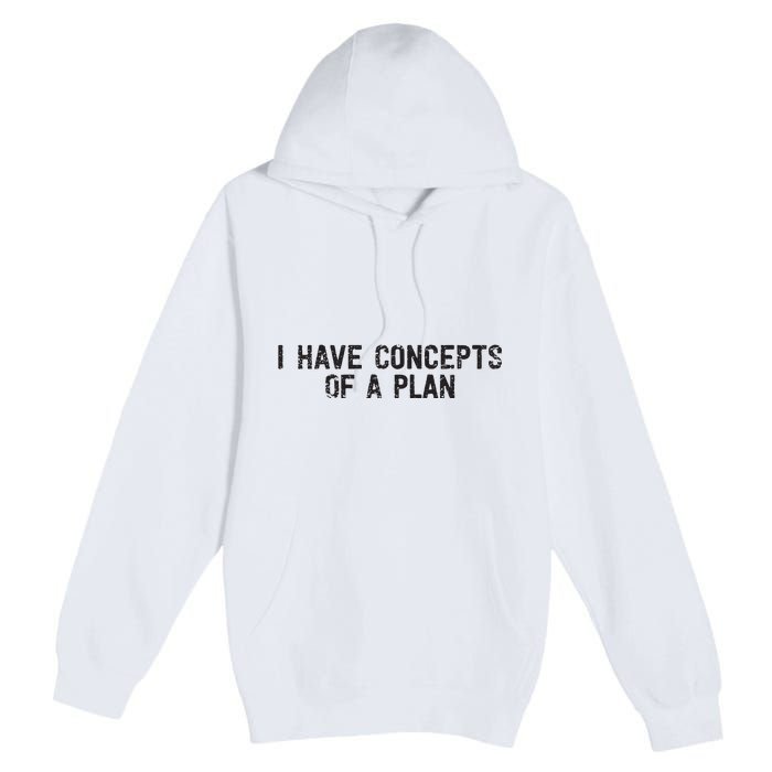 I Have Concepts Of A Plan Political 2024 Premium Pullover Hoodie