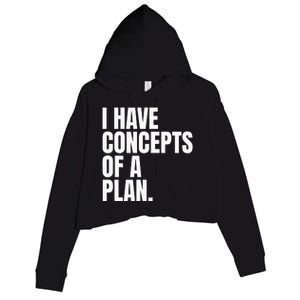 I Have Concepts Of A Plan Funny Pro Kamala Harris Election Crop Fleece Hoodie