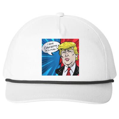 I Have Concepts Of A Plan Trump Harris 2024 Snapback Five-Panel Rope Hat