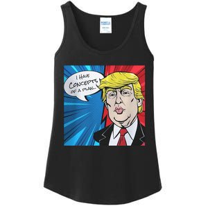 I Have Concepts Of A Plan Trump Harris 2024 Ladies Essential Tank