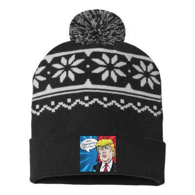 I Have Concepts Of A Plan Trump Harris 2024 USA-Made Snowflake Beanie