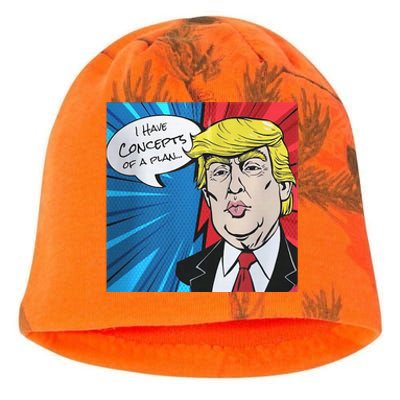 I Have Concepts Of A Plan Trump Harris 2024 Kati - Camo Knit Beanie