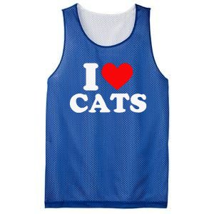 I Heart Cats I Heart Cats I Love Cats Valentine Day Mesh Reversible Basketball Jersey Tank