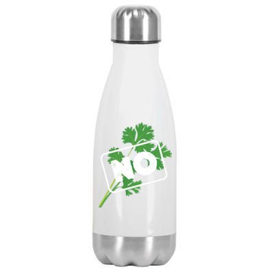 I Hate Coriander No Cilantro Allergy Gift Stainless Steel Insulated Water Bottle