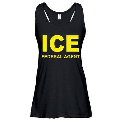 Ice Halloween Costume Federal Agent Police Immigration Ladies Essential Flowy Tank
