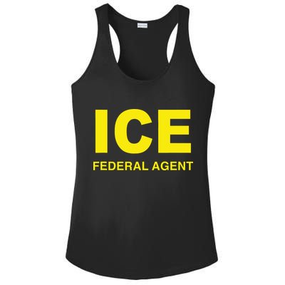 Ice Halloween Costume Federal Agent Police Immigration Ladies PosiCharge Competitor Racerback Tank