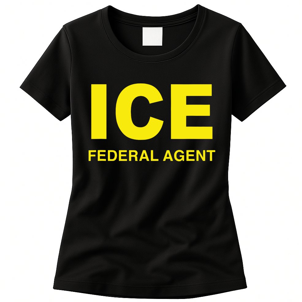 Ice Halloween Costume Federal Agent Police Immigration Womens T-Shirt
