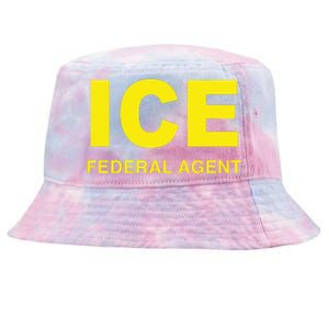 Ice Halloween Costume Federal Agent Police Immigration Tie-Dyed Bucket Hat