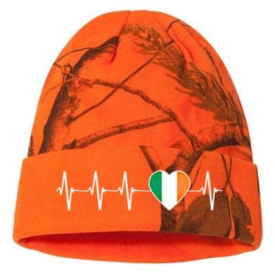 Irish Heartbeat Cute Gift I Love Ireland Flag Country Patriotic Gift Kati Licensed 12" Camo Beanie