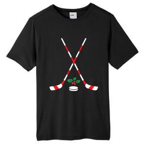 Ice Hockey Christmas Gift Candy Cane Hockey Stick Hockey Cute Gift Tall Fusion ChromaSoft Performance T-Shirt