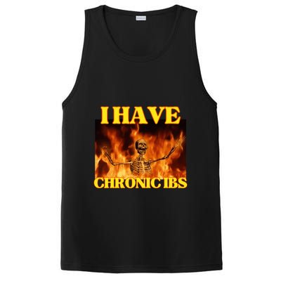 I Have Chronic Ibs Funny Cool Hard Skeleton Meme PosiCharge Competitor Tank