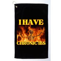 I Have Chronic Ibs Funny Cool Hard Skeleton Meme Golf Towel