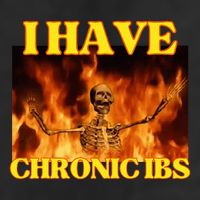 I Have Chronic Ibs Funny Cool Hard Skeleton Meme Golf Towel