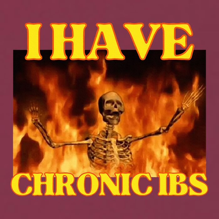 I Have Chronic Ibs Funny Cool Hard Skeleton Meme 16oz Travel Tumbler