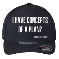 I Have Concepts Of A Plan Vintage Funny Trump Harris Flexfit Unipanel Trucker Cap