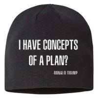 I Have Concepts Of A Plan Vintage Funny Trump Harris Sustainable Beanie