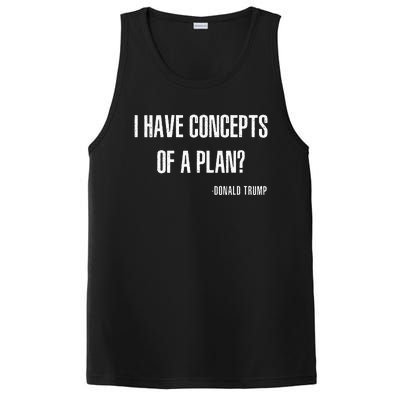 I Have Concepts Of A Plan Vintage Funny Trump Harris PosiCharge Competitor Tank