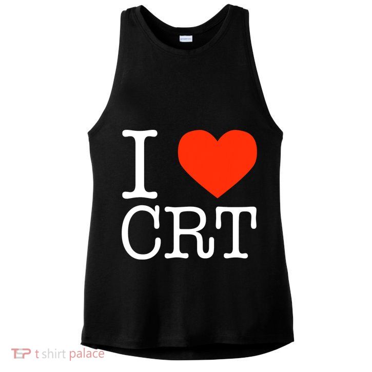 I Heart CRT Critical Race Theory Racial Justice BLM Ladies PosiCharge Tri-Blend Wicking Tank