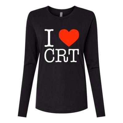 I Heart CRT Critical Race Theory Racial Justice BLM Womens Cotton Relaxed Long Sleeve T-Shirt