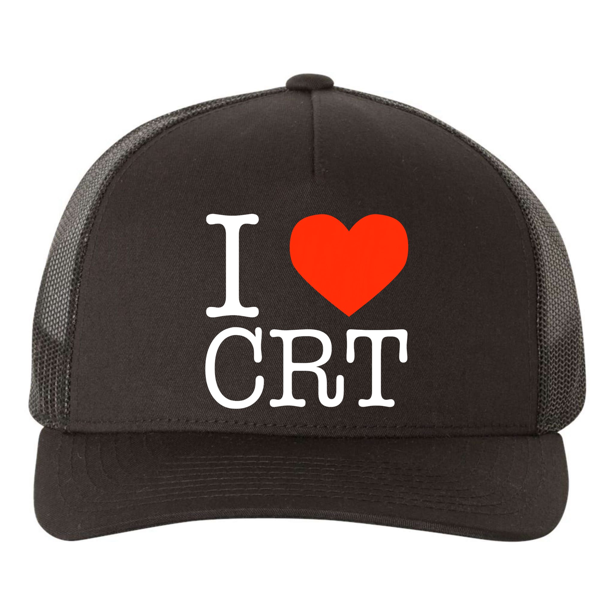 I Heart CRT Critical Race Theory Racial Justice BLM Yupoong Adult 5-Panel Trucker Hat
