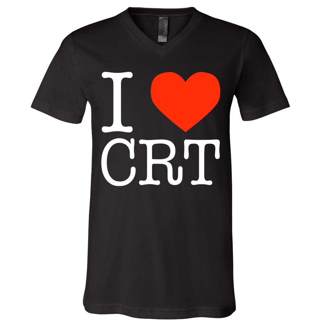 I Heart CRT Critical Race Theory Racial Justice BLM V-Neck T-Shirt