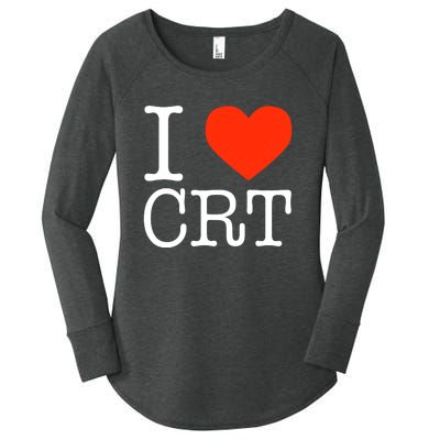 I Heart CRT Critical Race Theory Racial Justice BLM Women's Perfect Tri Tunic Long Sleeve Shirt