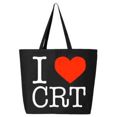 I Heart CRT Critical Race Theory Racial Justice BLM 25L Jumbo Tote