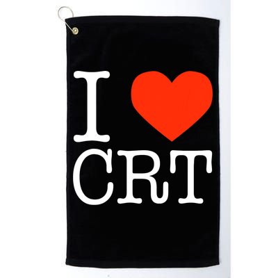 I Heart CRT Critical Race Theory Racial Justice BLM Golf Towel