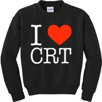 I Heart CRT Critical Race Theory Racial Justice BLM Kids Sweatshirt