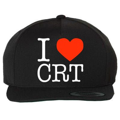 I Heart CRT Critical Race Theory Racial Justice BLM Wool Snapback Cap