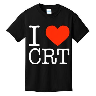 I Heart CRT Critical Race Theory Racial Justice BLM Kids T-Shirt