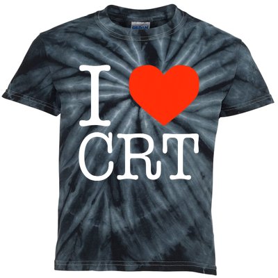 I Heart CRT Critical Race Theory Racial Justice BLM Kids Tie-Dye T-Shirt