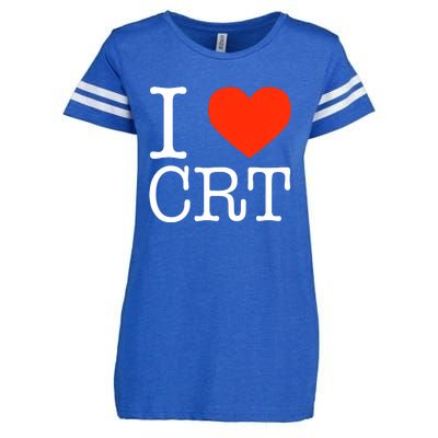 I Heart CRT Critical Race Theory Racial Justice BLM Enza Ladies Jersey Football T-Shirt