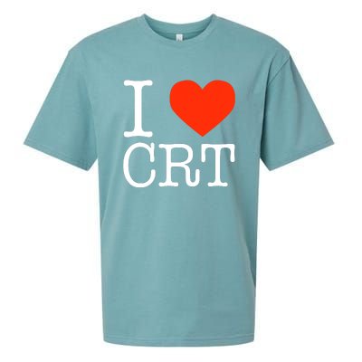 I Heart CRT Critical Race Theory Racial Justice BLM Sueded Cloud Jersey T-Shirt