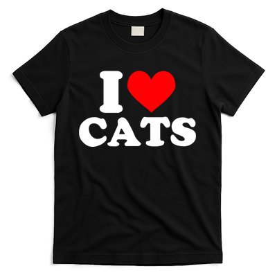 I Heart Cats Shirt I Heart Cats Tshirt I Love Cats Shirt T-Shirt