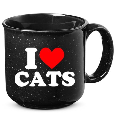 I Heart Cats Shirt I Heart Cats Tshirt I Love Cats Shirt 15oz Campfire Ceramic Mug
