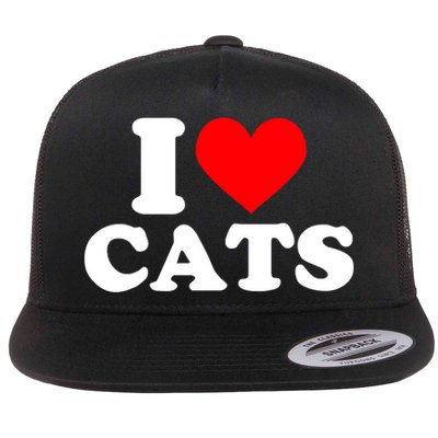I Heart Cats Shirt I Heart Cats Tshirt I Love Cats Shirt Flatbill Hat